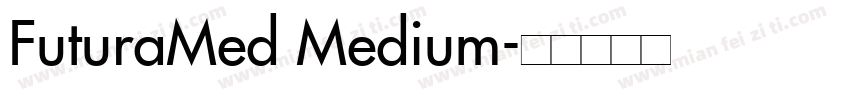 FuturaMed Medium字体转换